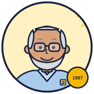 Cartoon of Farhad, FJ Electrical